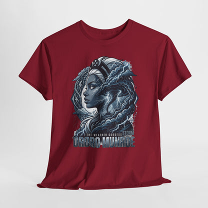 Storm Goddess Graphic Tee — Sci‑Fi Portrait T-Shirt