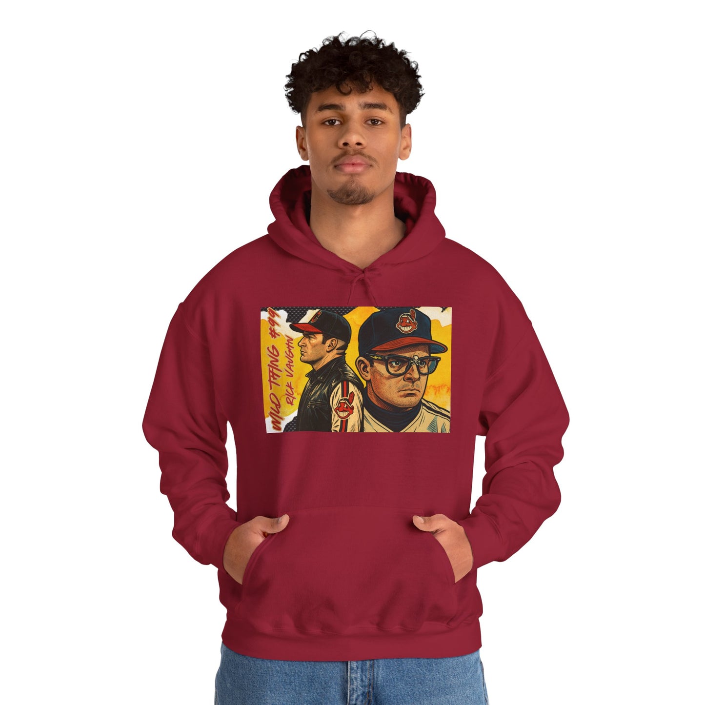 "Wild Thing "Vintage Style Unisex Hoodie with Iconic Film Design | Cozy Sweatshirt for Movie Lovers, Perfect Gift for Birthdays, Nostalgic Apparel