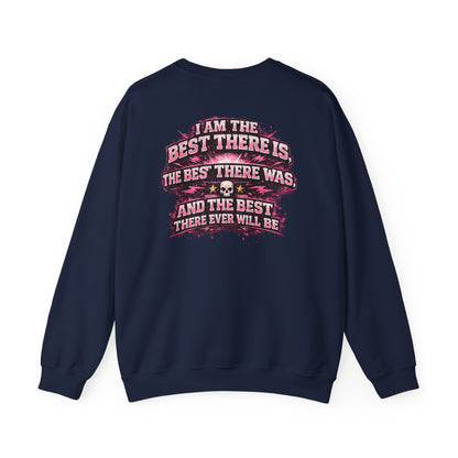 Bret Hart Crewneck Sweatshirt — "I Am The Best There Is" Retro Wrestling Pullover