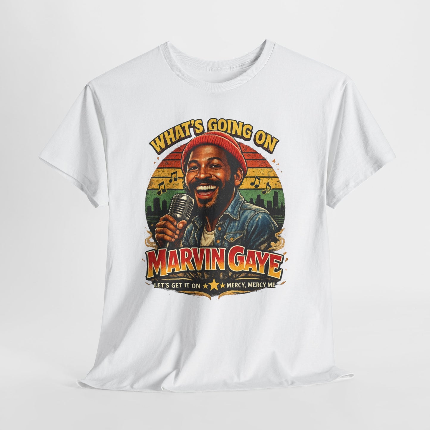 Marvin Gaye Tribute Tee, Vintage Music T-Shirt, Unisex Cotton Tee, Retro Style Shirt, Gift for Music Lovers, Perfect for Concerts