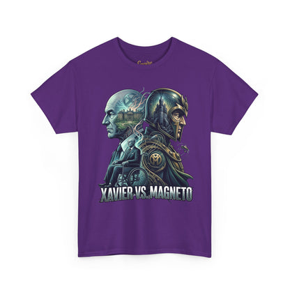 Xavier vs Magneto Graphic Tee — Retro Comic Mutant Showdown T-Shirt