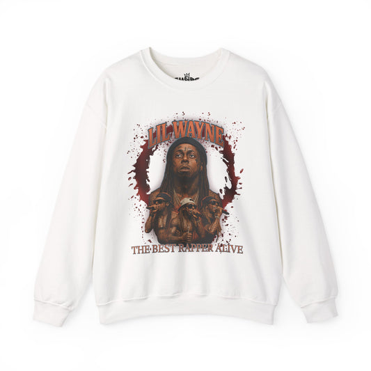 Best Rapper Alive Crewneck Sweatshirt, Hip Hop Apparel, Casual Fashion, Unisex Gifts, Streetwear Style, Music Lover Clothing