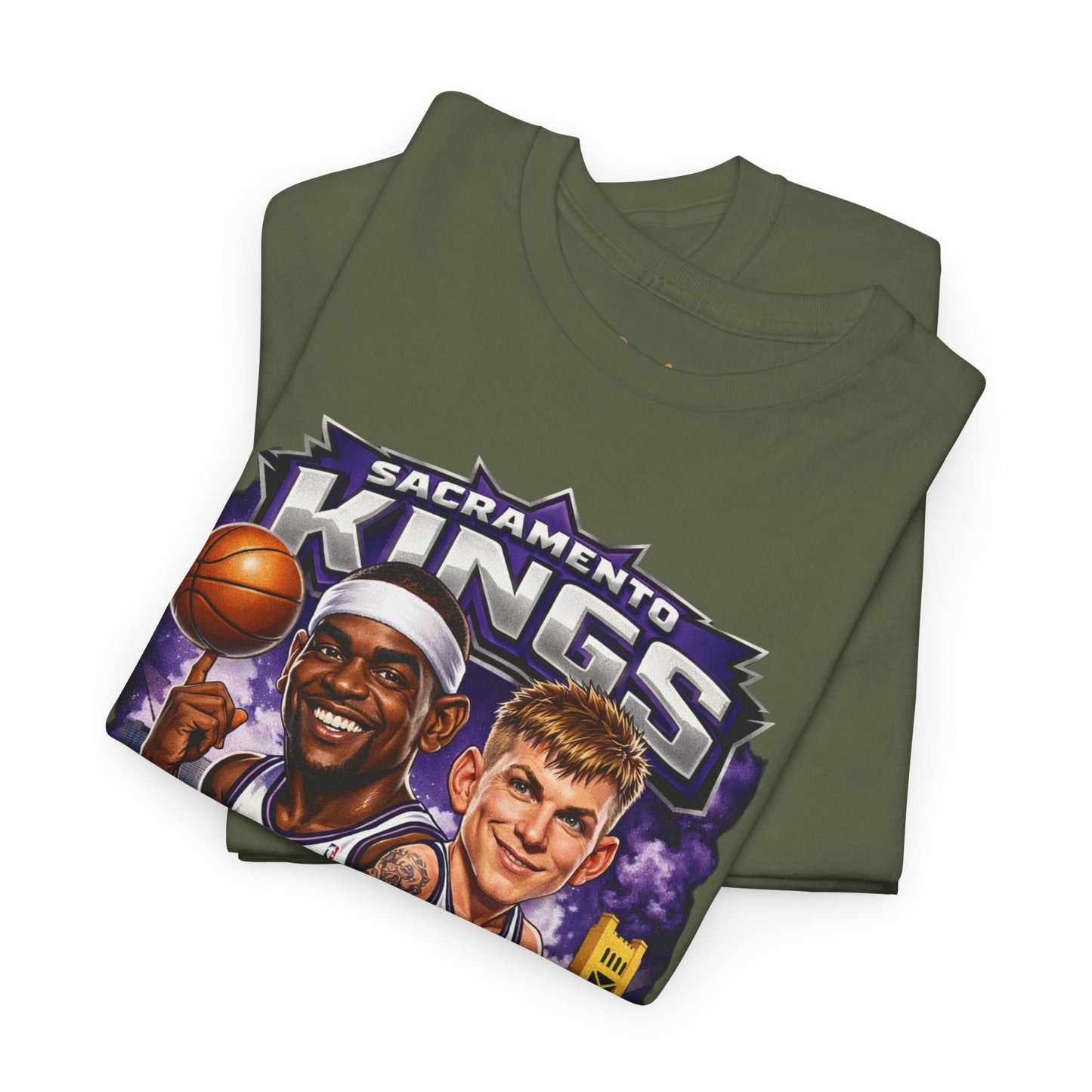 Sacramento Kings 'White Chocolate & C-Webb' Basketball Tee