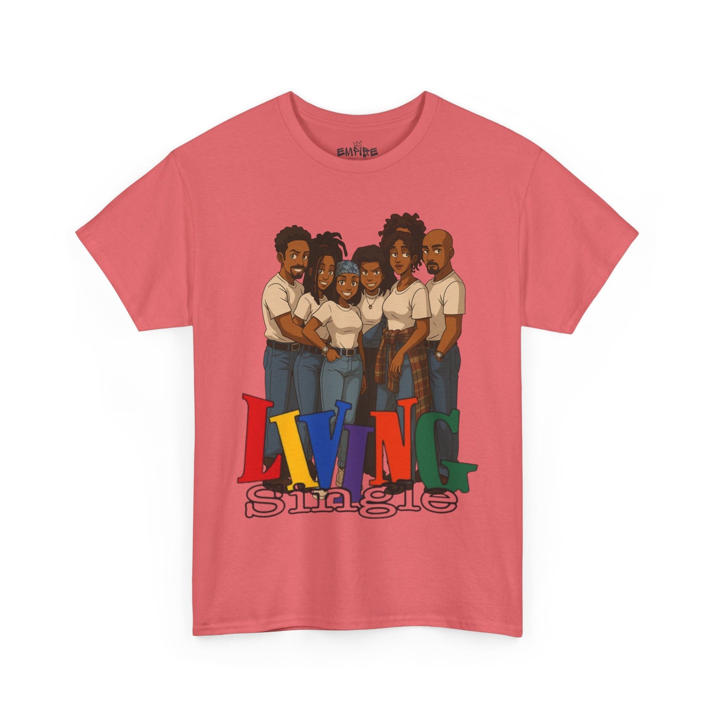 Living Single Unisex Heavy Cotton Tee - Nostalgic TV Show T-Shirt for Fans