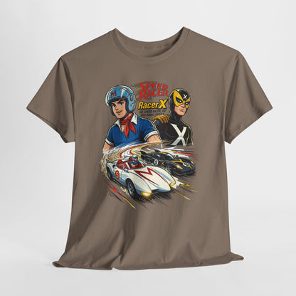 Speed Racer Vintage Racing Tee — "Speed Racer Racer X" Graphic T-Shirt