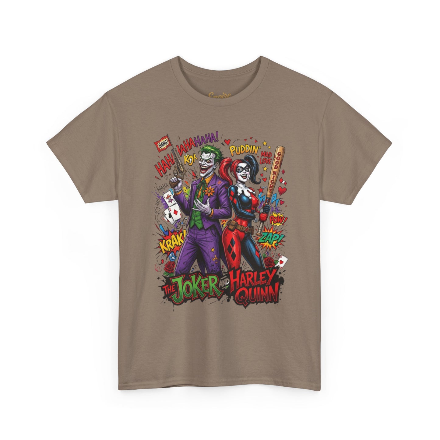 Graphic Tee — Joker & Harley Comic Art T-Shirt