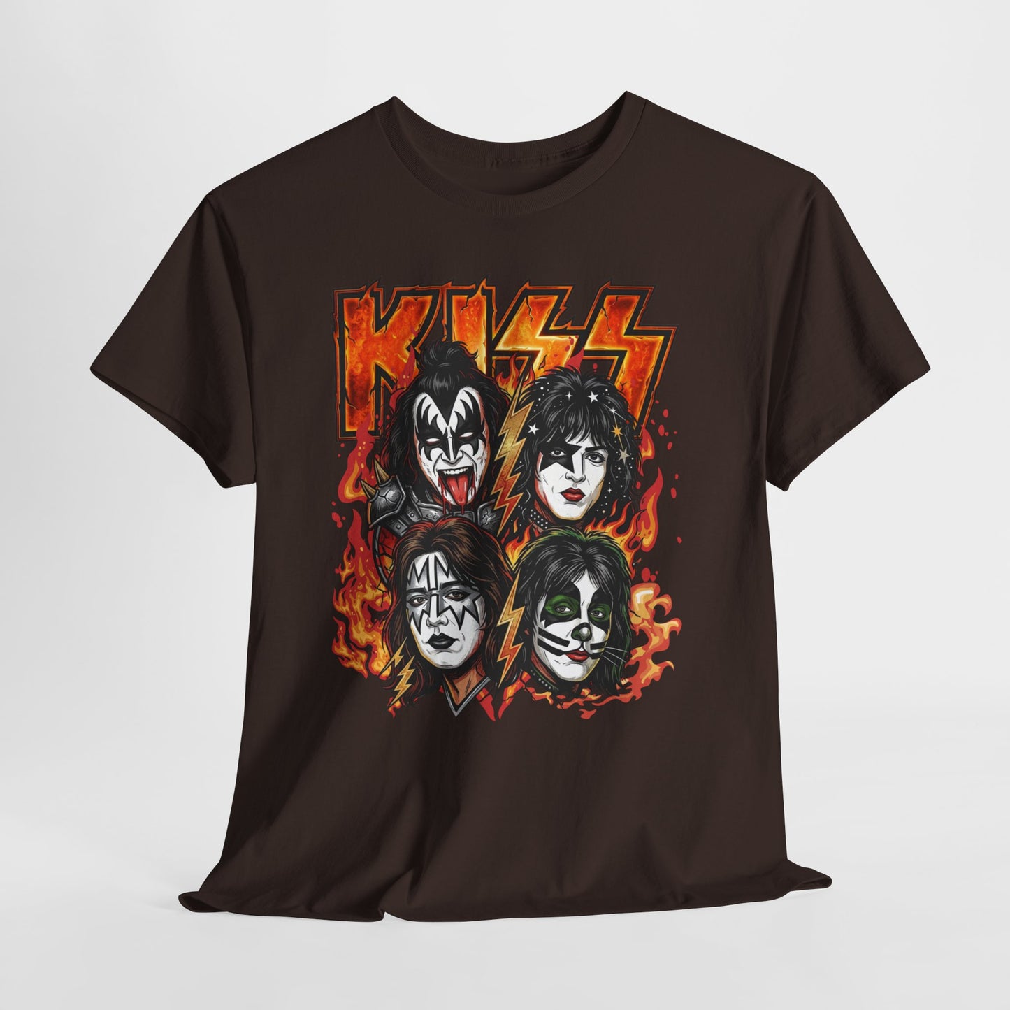 Rock Band Flames Graphic Tee