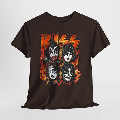 Rock Band Flames Graphic Tee