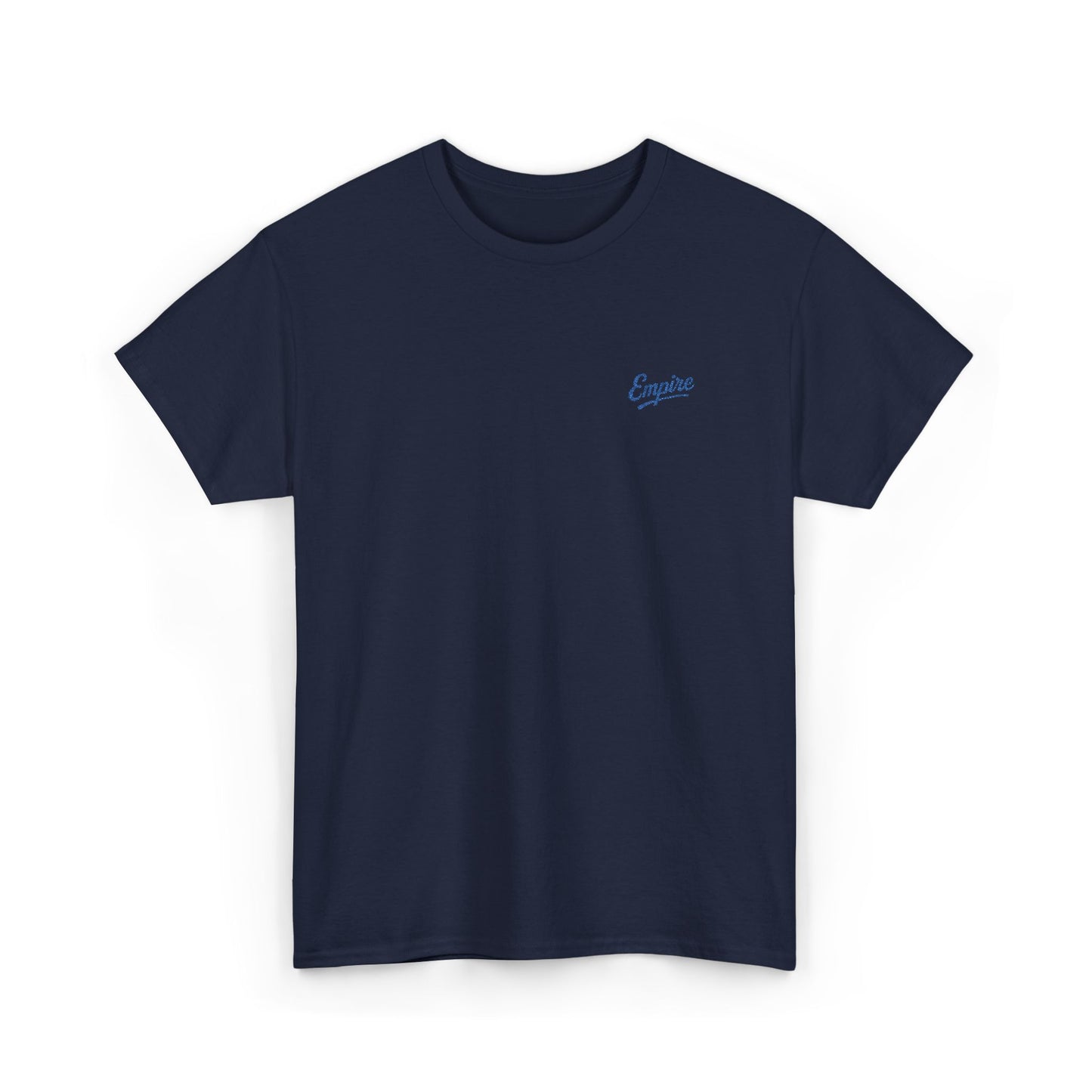 Signature Embroidered Empire Royal Blue Chest Logo T-Shirt