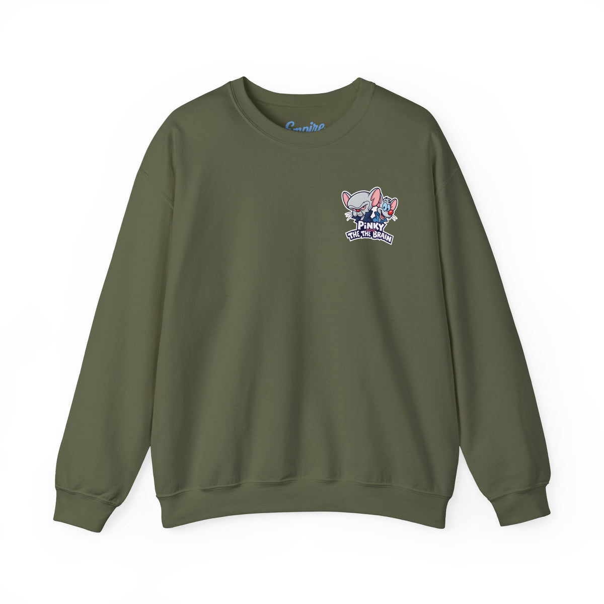 Pinky and the Brain Crewneck Sweatshirt - 'Time to Take Over the World' Graphic