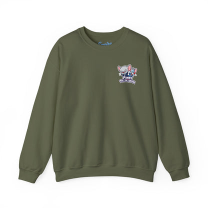 Pinky and the Brain Crewneck Sweatshirt - 'Time to Take Over the World' Graphic