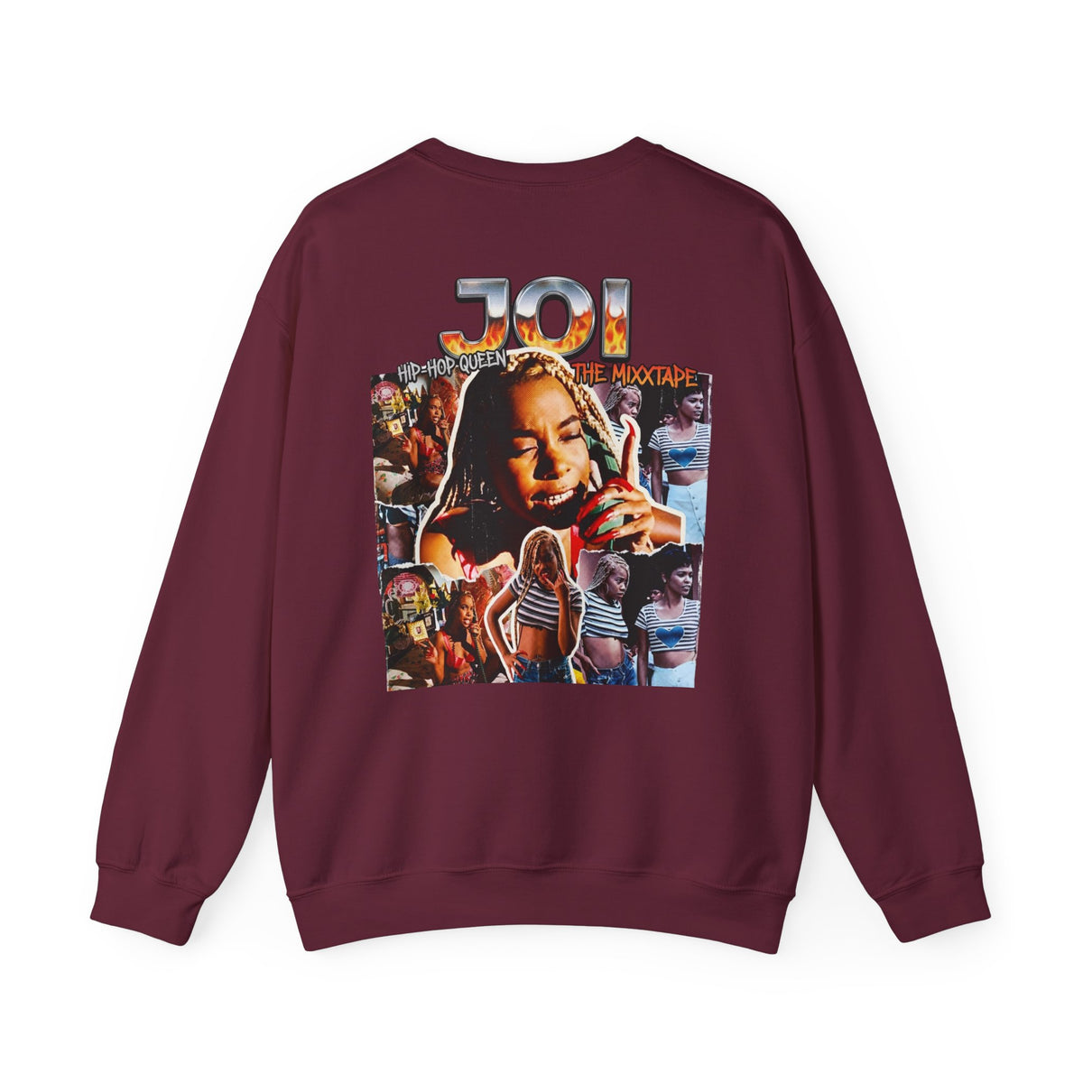 Joi Collage Crewneck Sweatshirt – Retro Concert Photo Graphic