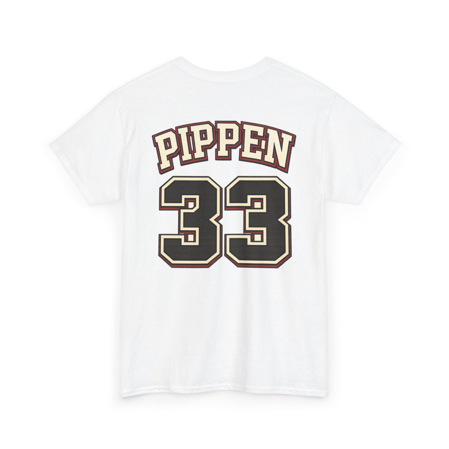 Pippen #33 Basketball Tee — Retro Chicago Bulls Scott Pippen Jersey Shirt