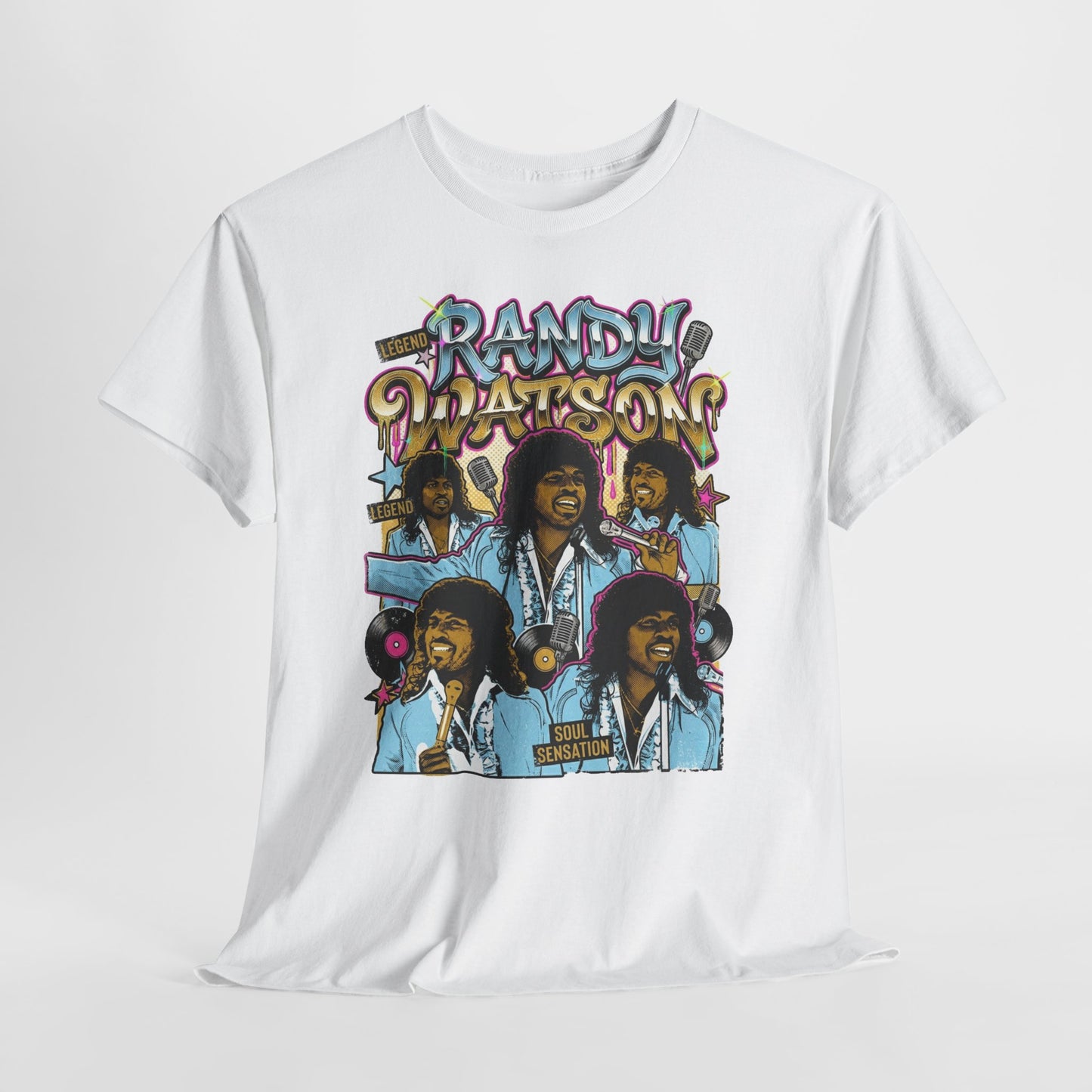 Randy Watson Vintage Portrait Tee — 90s Soul Funk Graphic T-Shirt