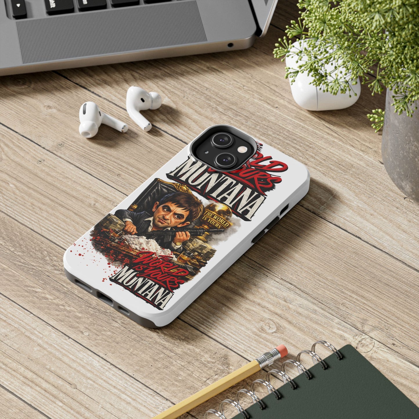Tony Montana "The World Is Yours" Vintage Caricature Tough Phone Case