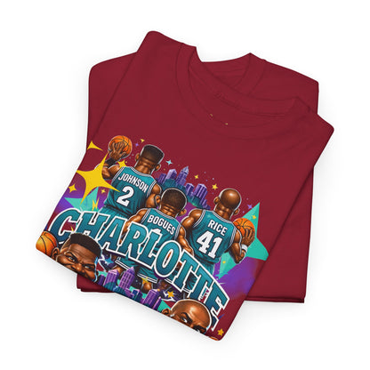 Charlotte Hornets Basketball T-Shirt — Team Player Caricature Tee