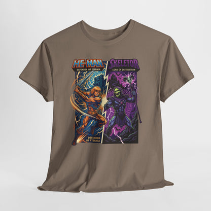 He-Man vs. Skeletor Comic Art T-Shirt