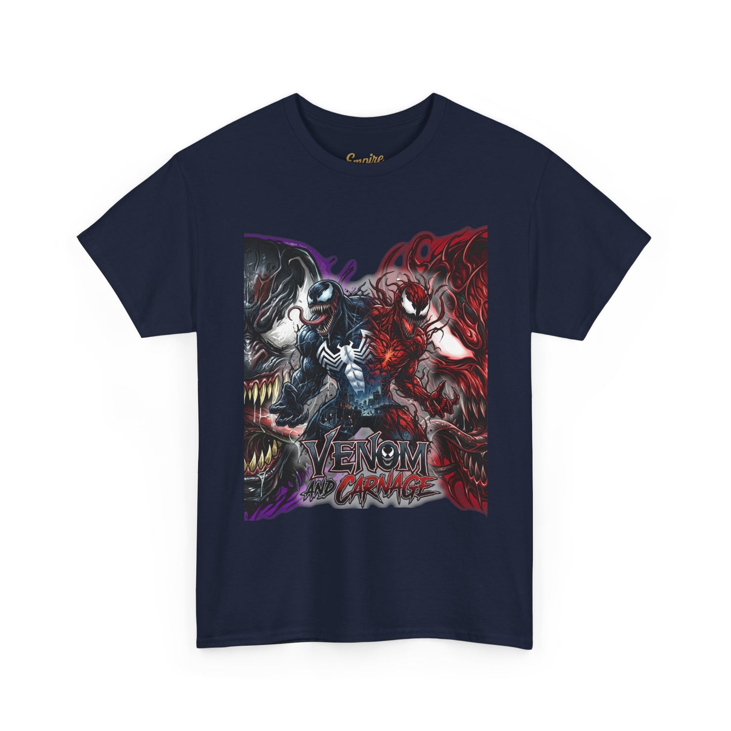 Venom vs Carnage Graphic Tee - Comic Movie Villains Shirt