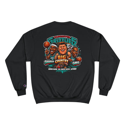 Grizzlies Big Country Crewneck Sweatshirt — Retro Basketball Mascot Tee