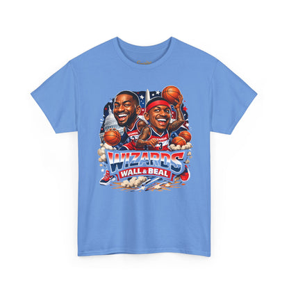 Wizards Basketball Vintage Player Caricature Tee – Wall & Ball Fan Shirt