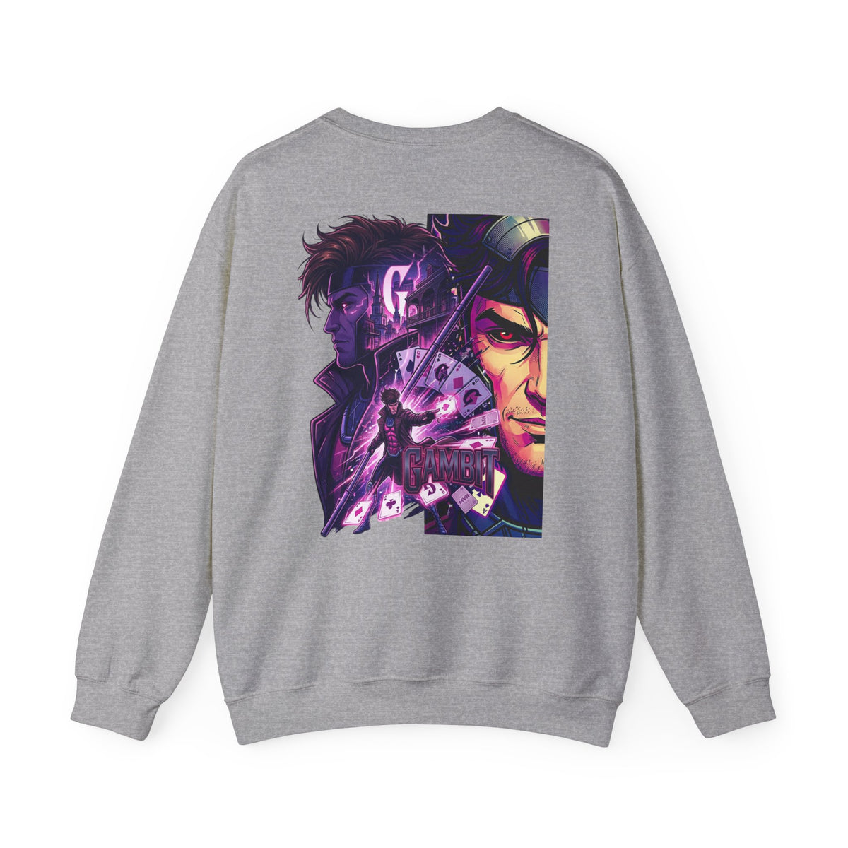 Gambit Inspired Crewneck Sweatshirt — Gambit X Men Graphic