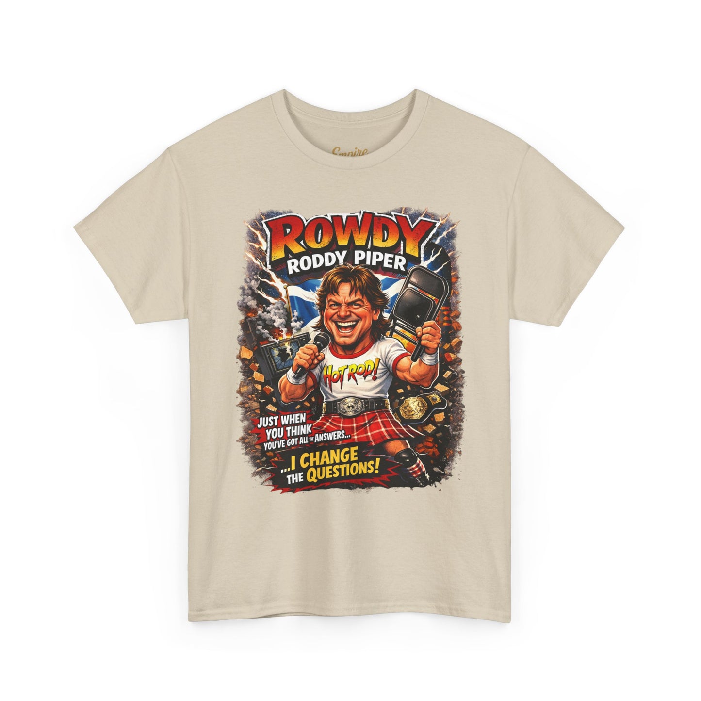 Rowdy Roddy Piper T-Shirt — Retro Wrestling Graphic Tee