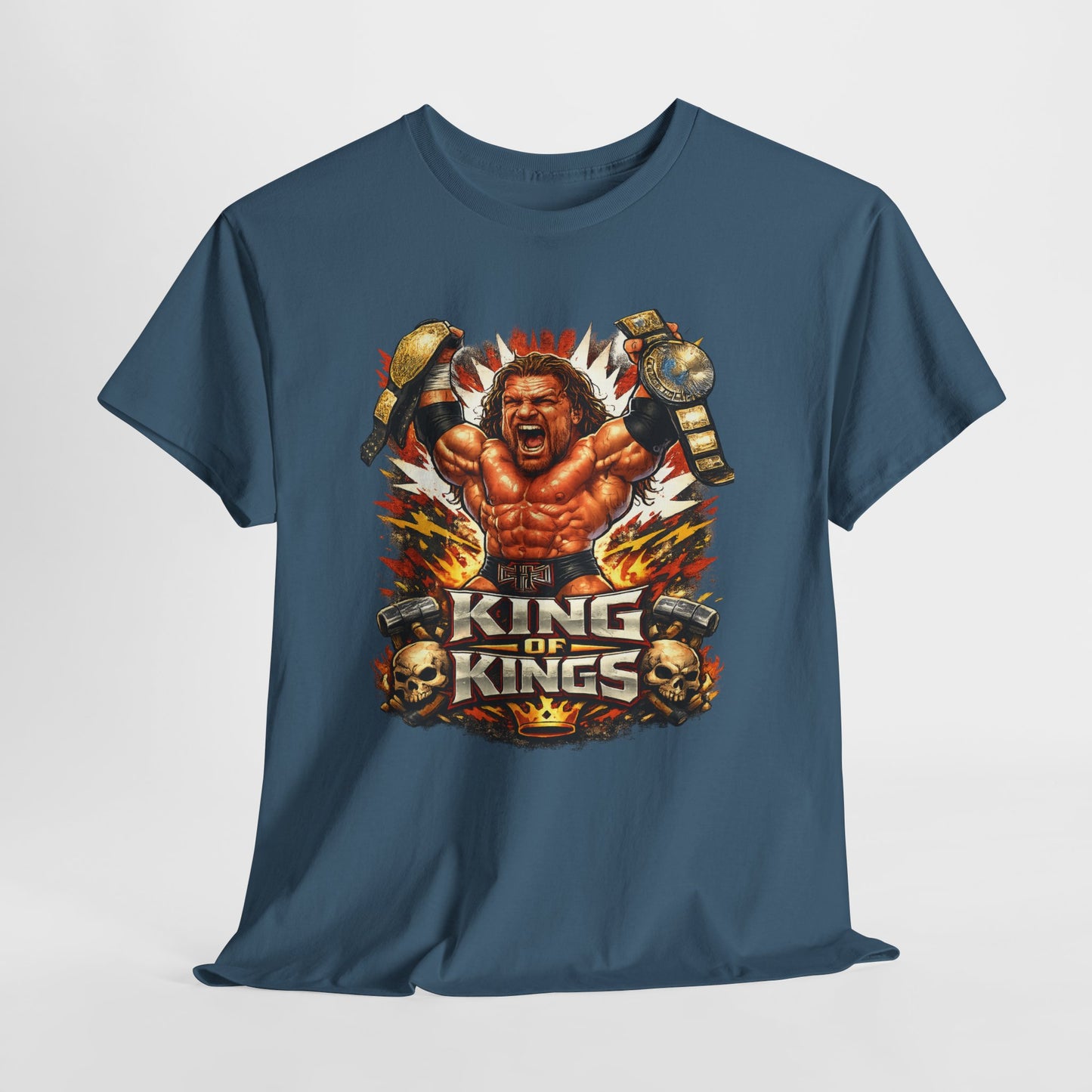 King of Kings Tee - Retro Wrestling Champion Graphic T-Shirt
