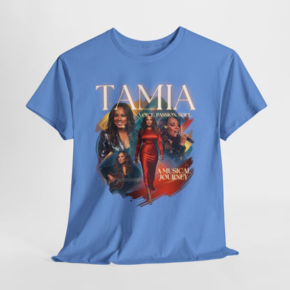 TAMIA Portrait Collage Tee — "More" Album Tribute Graphic T‑Shirt