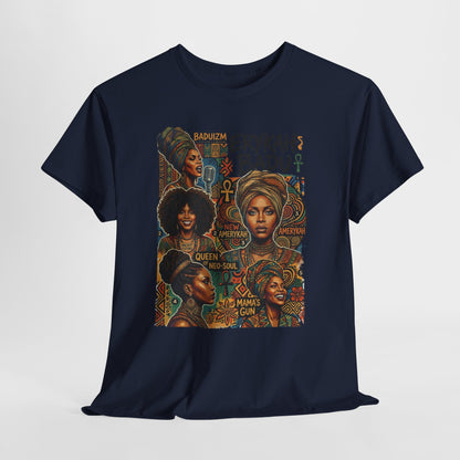 Retro Soul Collage Tee – Erykah Badu Inspired Graphic T-Shirt