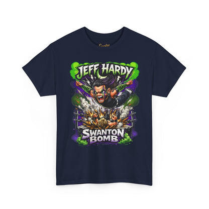 "Swanton Bomb" Graphic Tee — Pro Wrestler Vintage-Style Wrestling Shirt