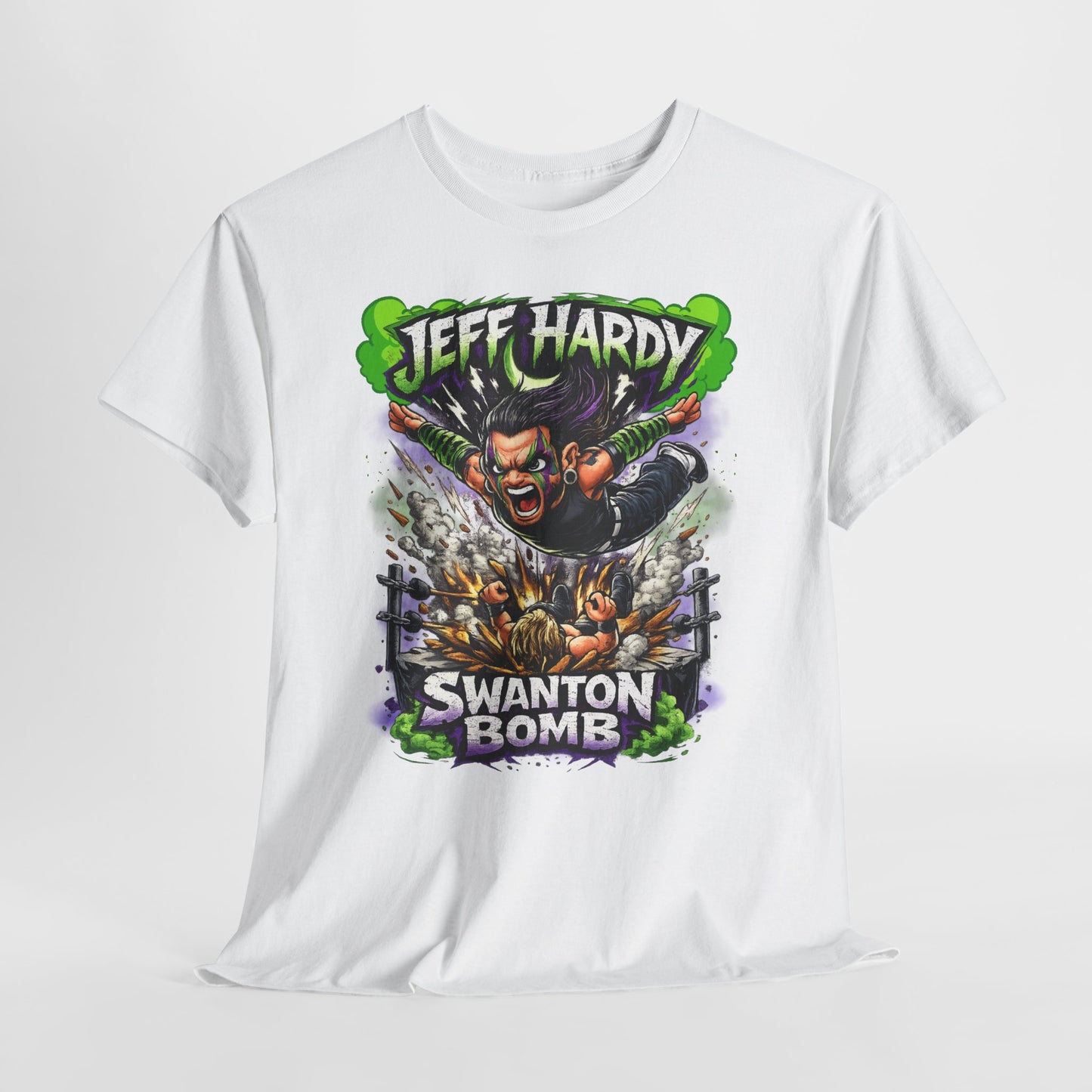 "Swanton Bomb" Graphic Tee — Pro Wrestler Vintage-Style Wrestling Shirt