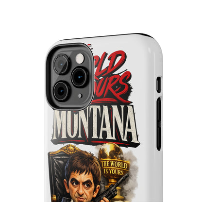 Tony Montana "The World Is Yours" Vintage Caricature Tough Phone Case