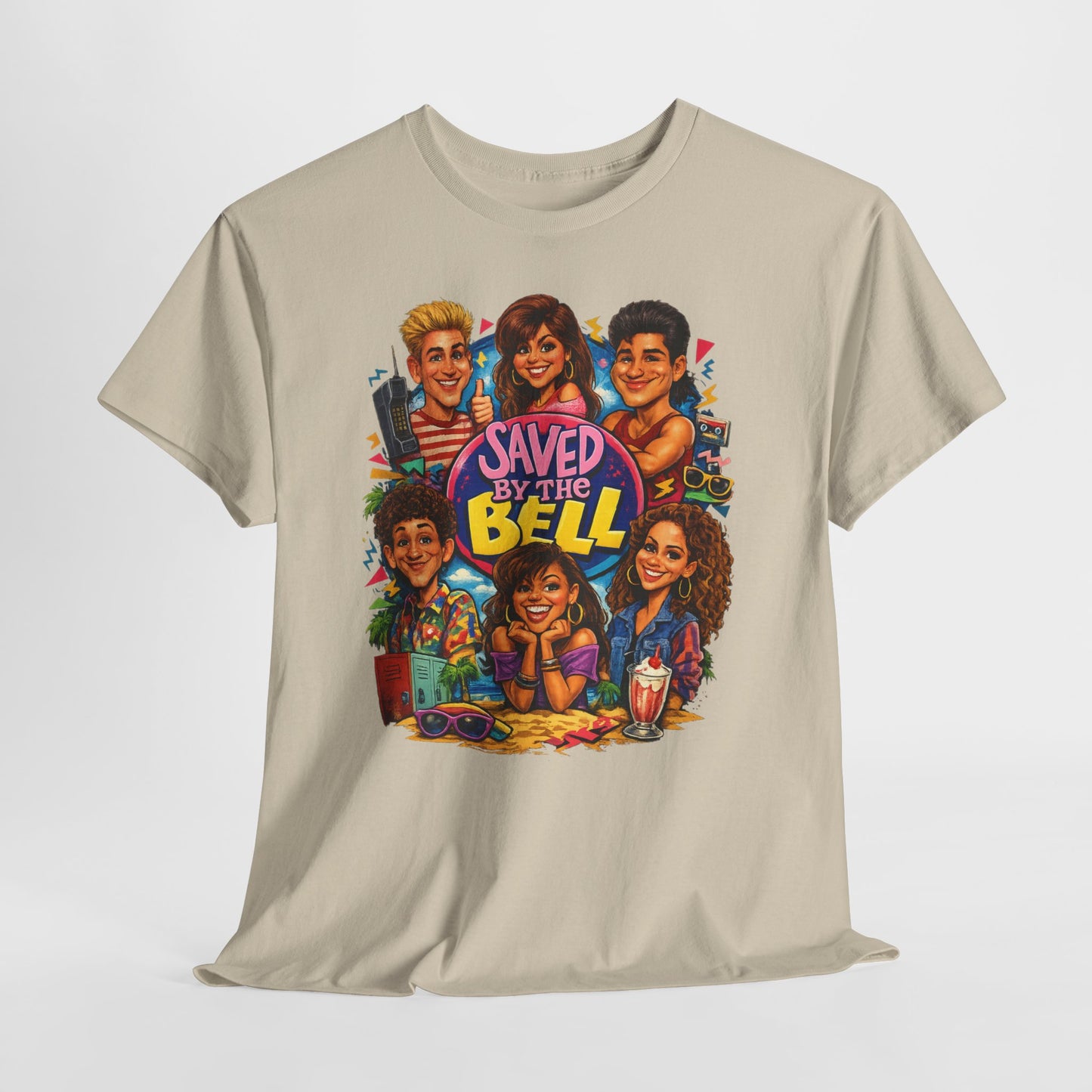 Saved by the Bell Cast Graphic Tee – Retro 90s TV Show Shirt