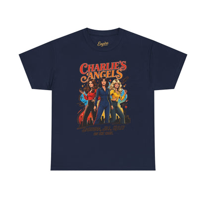 Charlie’s Angels Graphic Tee — Sabrina, Jill, Kelly Retro Movie Shirt