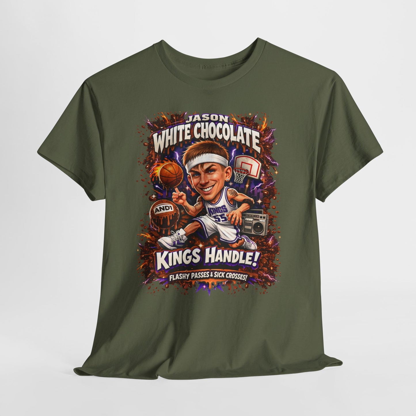 White Chocolate Kings Handle Basketball T-Shirt