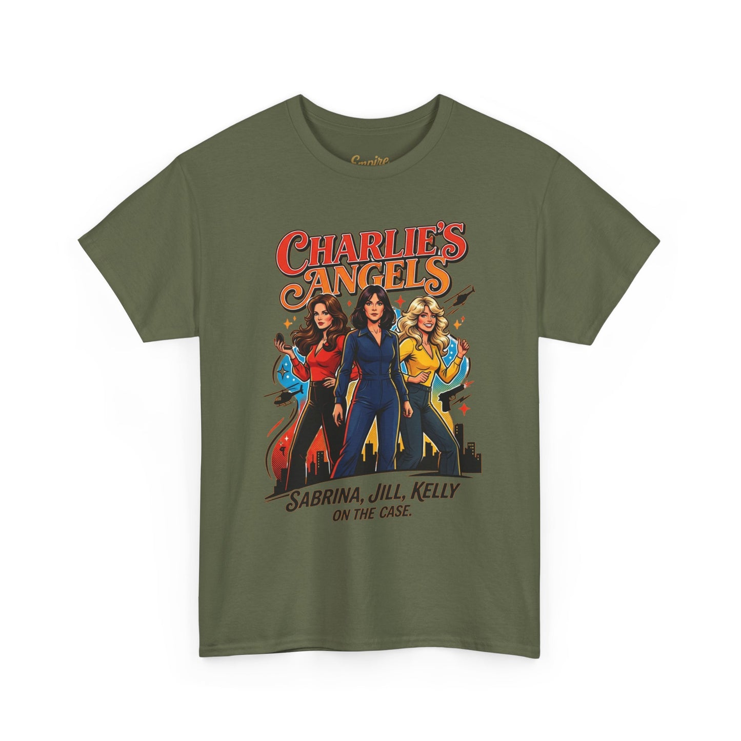 Charlie’s Angels Graphic Tee — Sabrina, Jill, Kelly Retro Movie Shirt