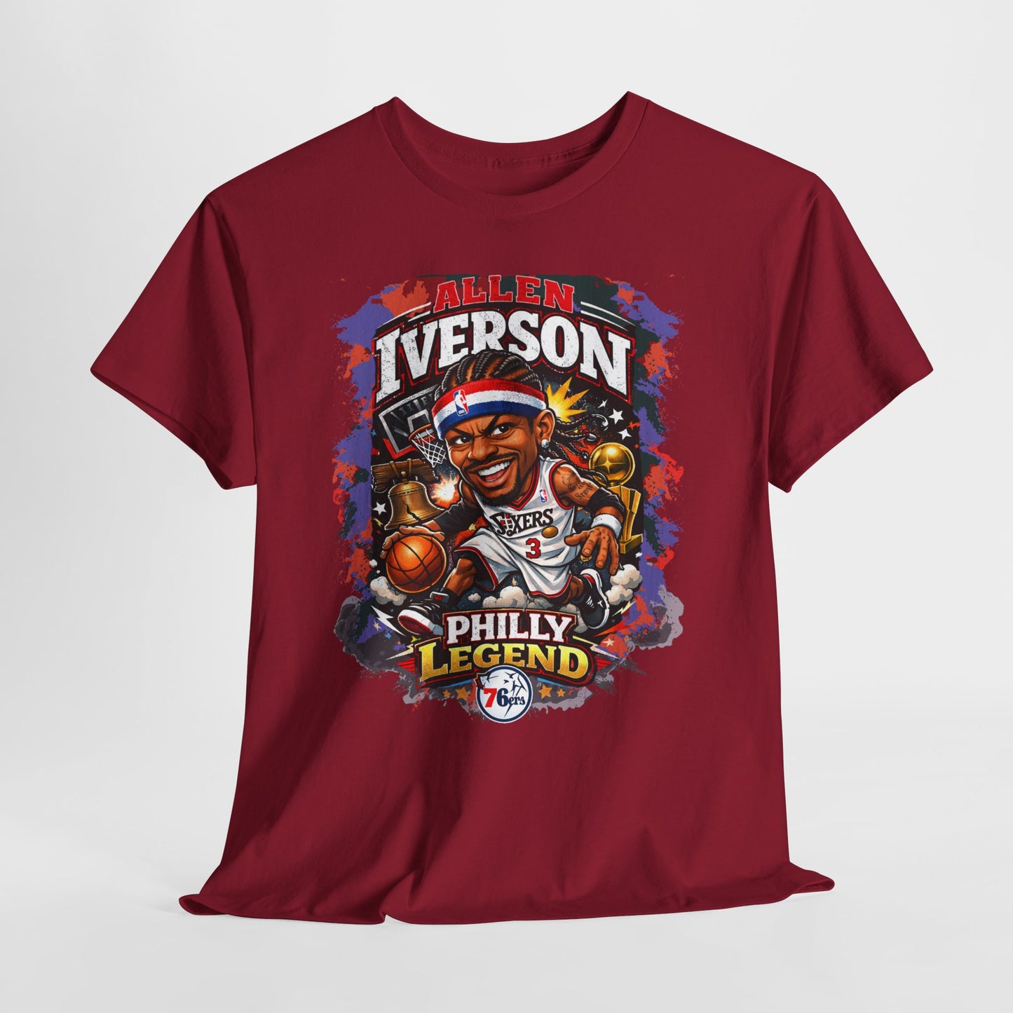 Philly Legend Basketball Tee — Iverson Retro Graphic Shirt