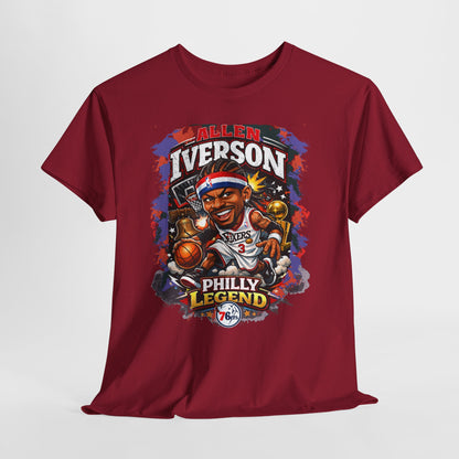 Philly Legend Basketball Tee — Iverson Retro Graphic Shirt