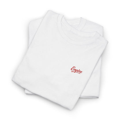 Signature Embroidered Empire Red Chest Logo T-Shirt