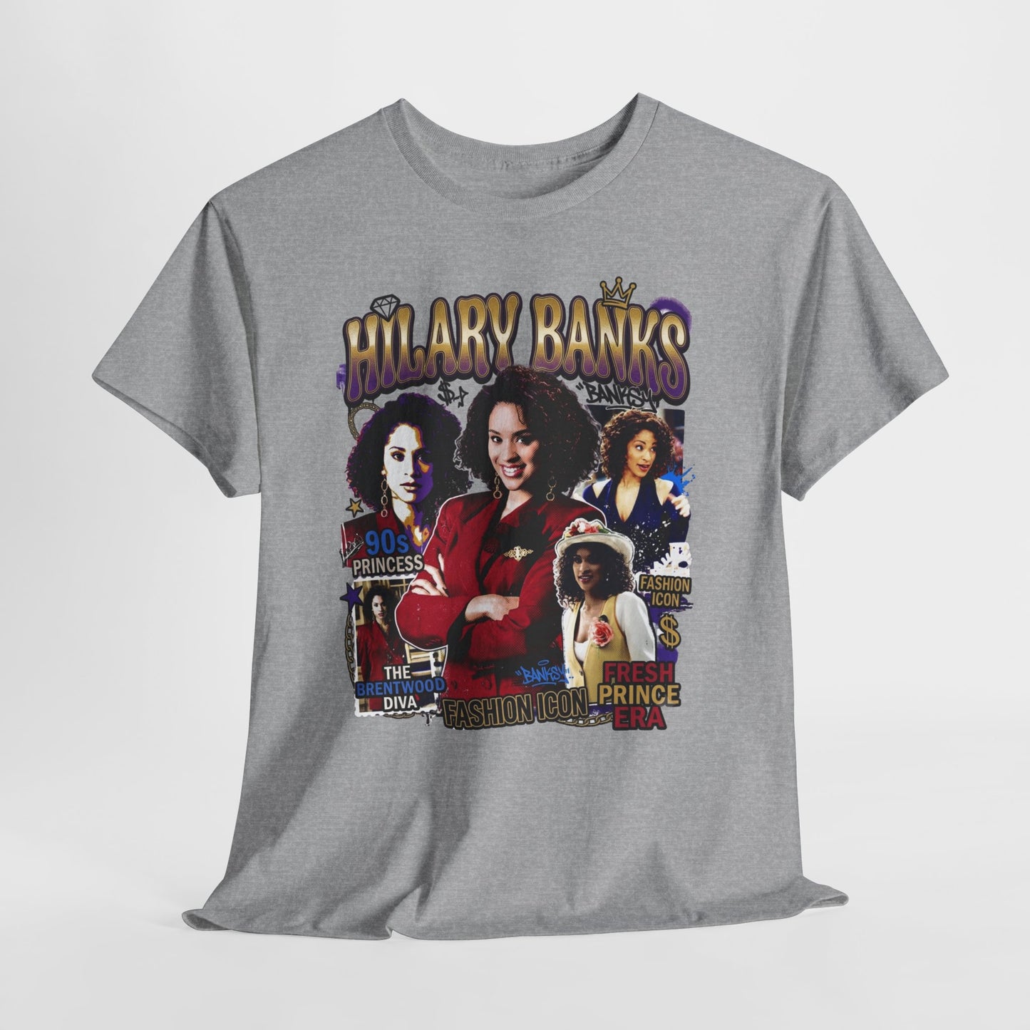 Hilary Banks Collage Tee — Fresh Prince Retro Graphic T‑Shirt