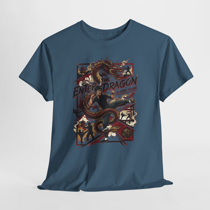 Enter the Dragon Graphic Tee - Vintage Martial Arts Dragon T-Shirt
