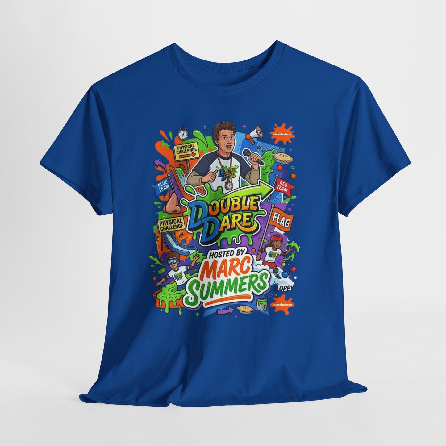 Double Dare Retro Graphic Tee — Hosted by Marc Summers, 90s Nickelodeon Nostalgia
