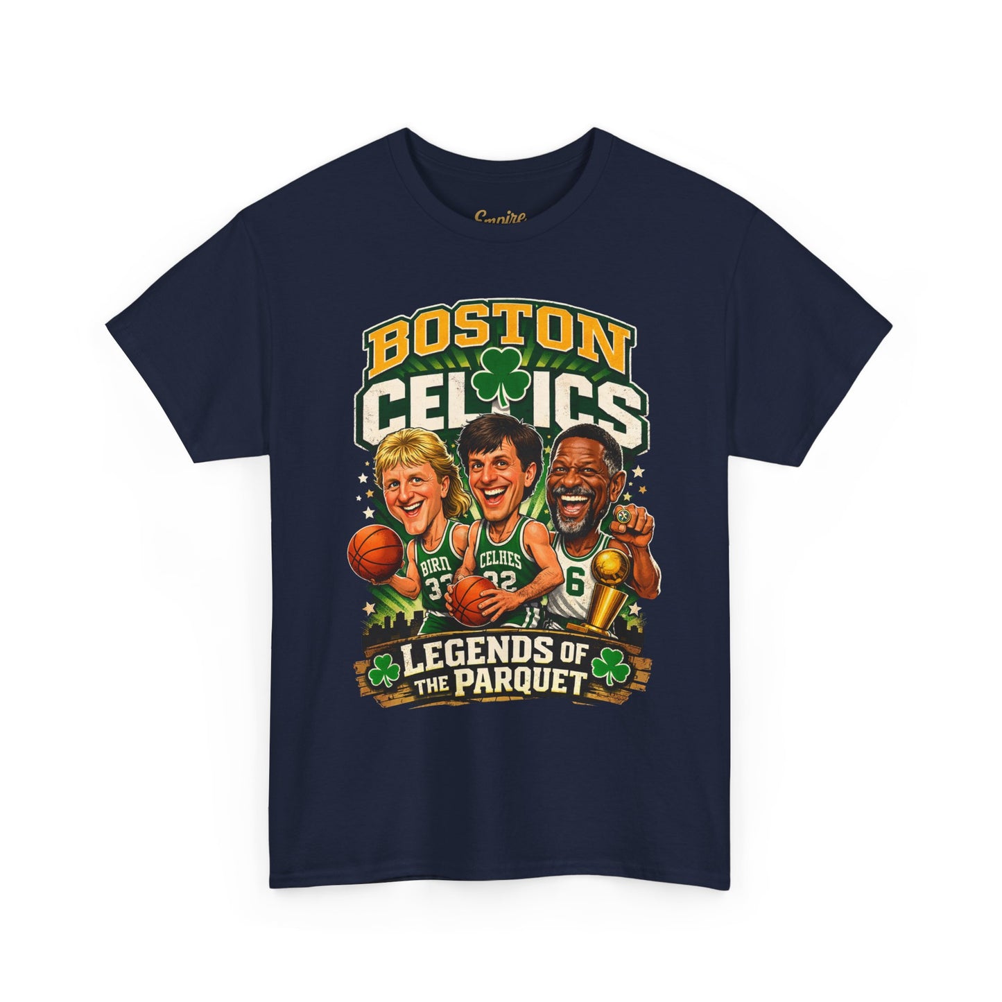 Boston Celtics "Legends of the Parquet" Tee - Retro Basketball Fan Shirt