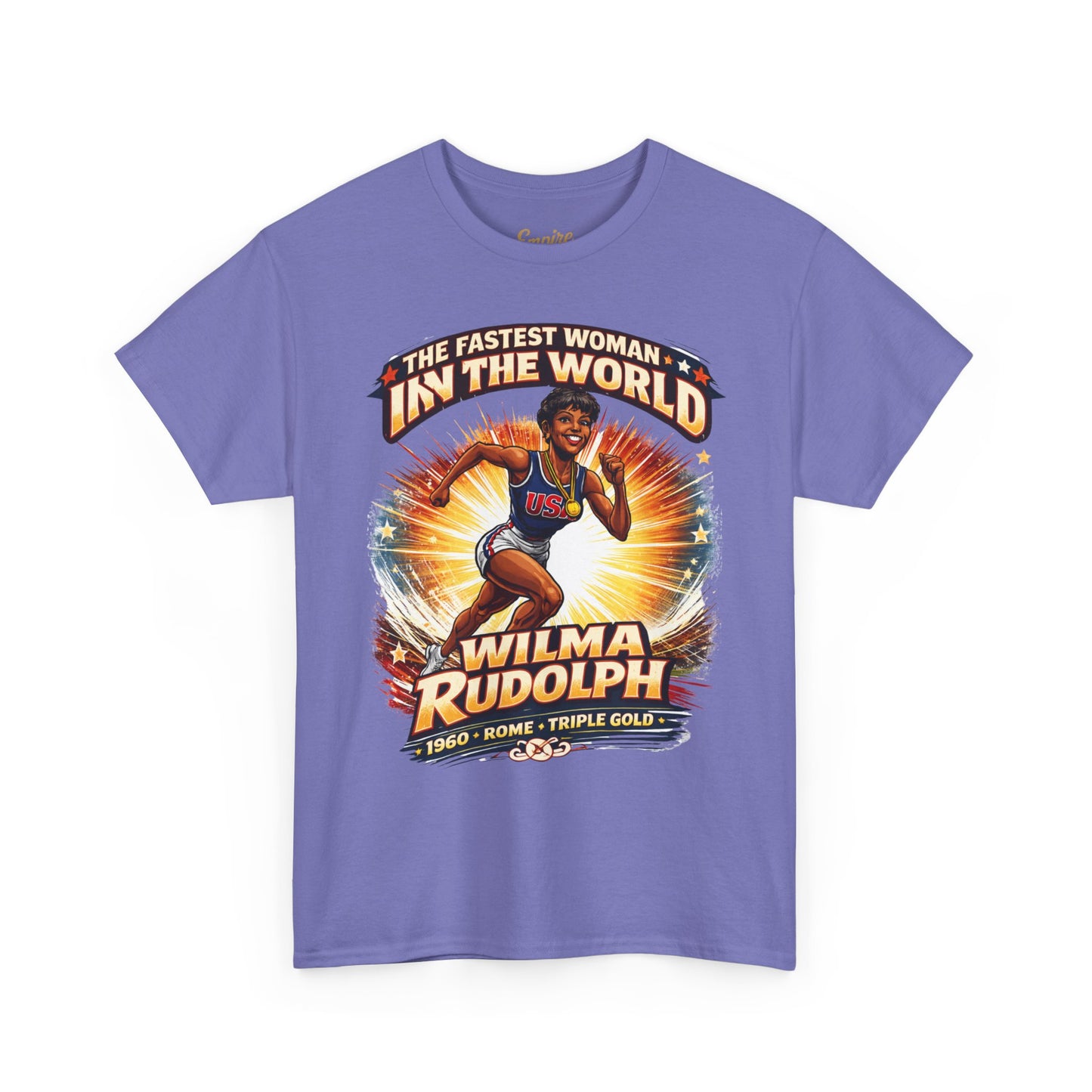 Wilma Rudolph “The Fastest Woman in the World” Graphic Tee – 1960 Rome Triple Gold Olympic Tribute Shirt
