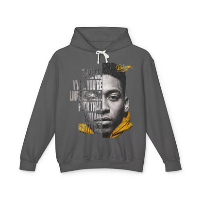 Raheem "Juice" Quote Hoodie – 'Come On Y'all You're Like Brothers' Graphic Hoodie