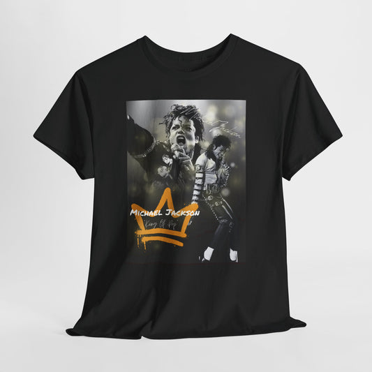 Michael Jackson Graphic Unisex Heavy Cotton Tee - Vintage Style Music Apparel