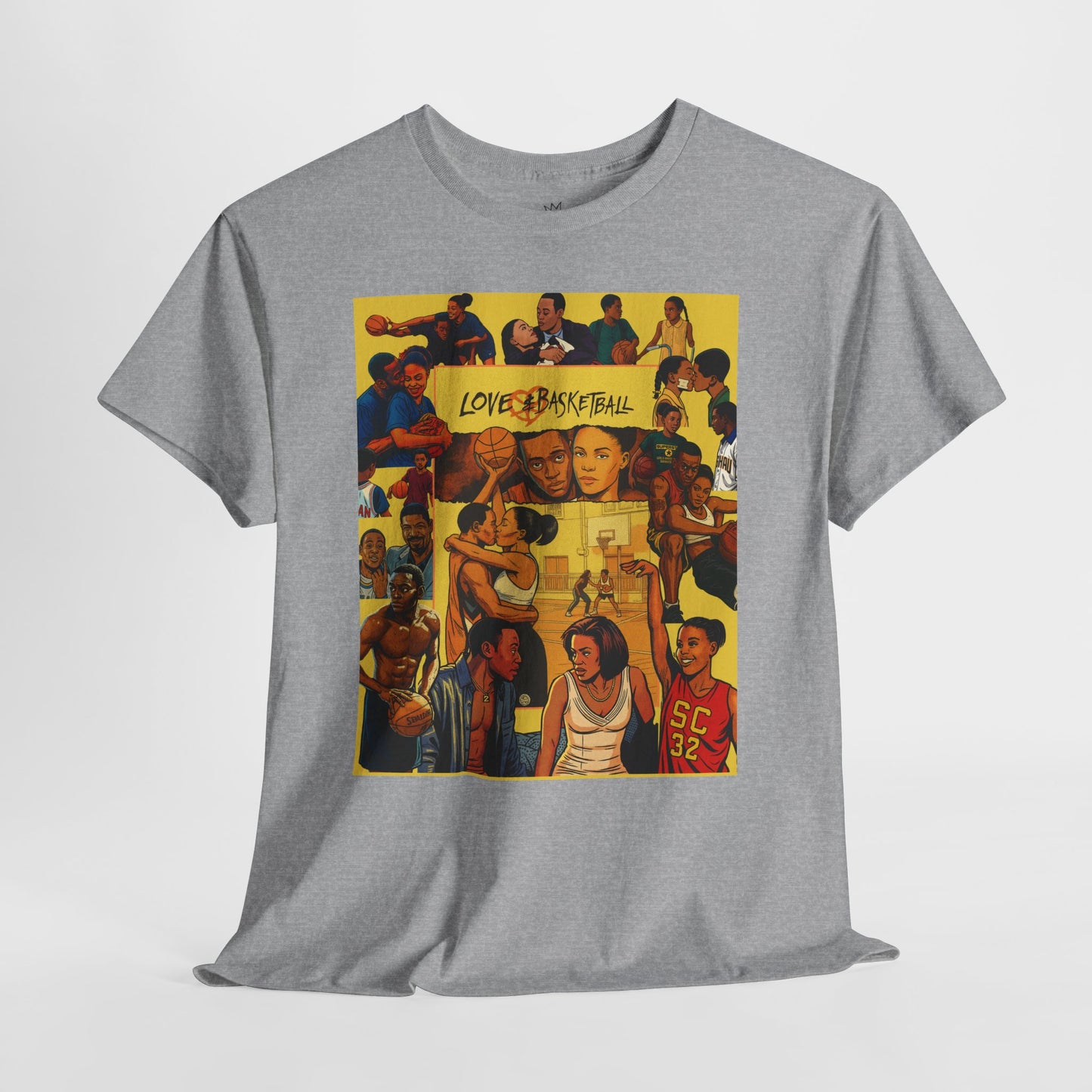 Love & Basketball Tee - Casual Style, Gift for Sports Lovers, Unique Graphic Shirt, Everyday Wear, Movie Inspired Apparel