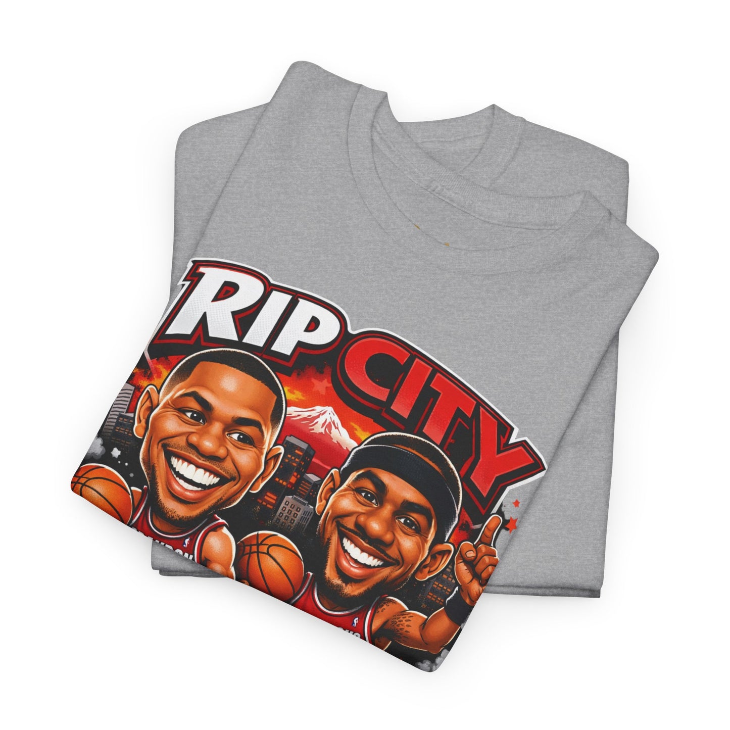 Rip City Basketball T-Shirt — Caricature Trail Blazers Fan Tee