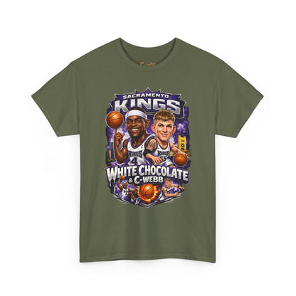 Sacramento Kings 'White Chocolate & C-Webb' Basketball Tee