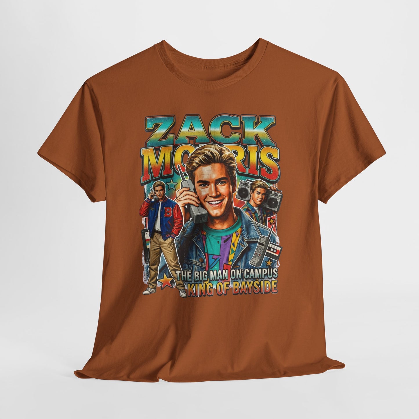 Zack Morris Retro TV Tee — 'The Big Man on Campus' Vintage 90s Graphic T-Shirt